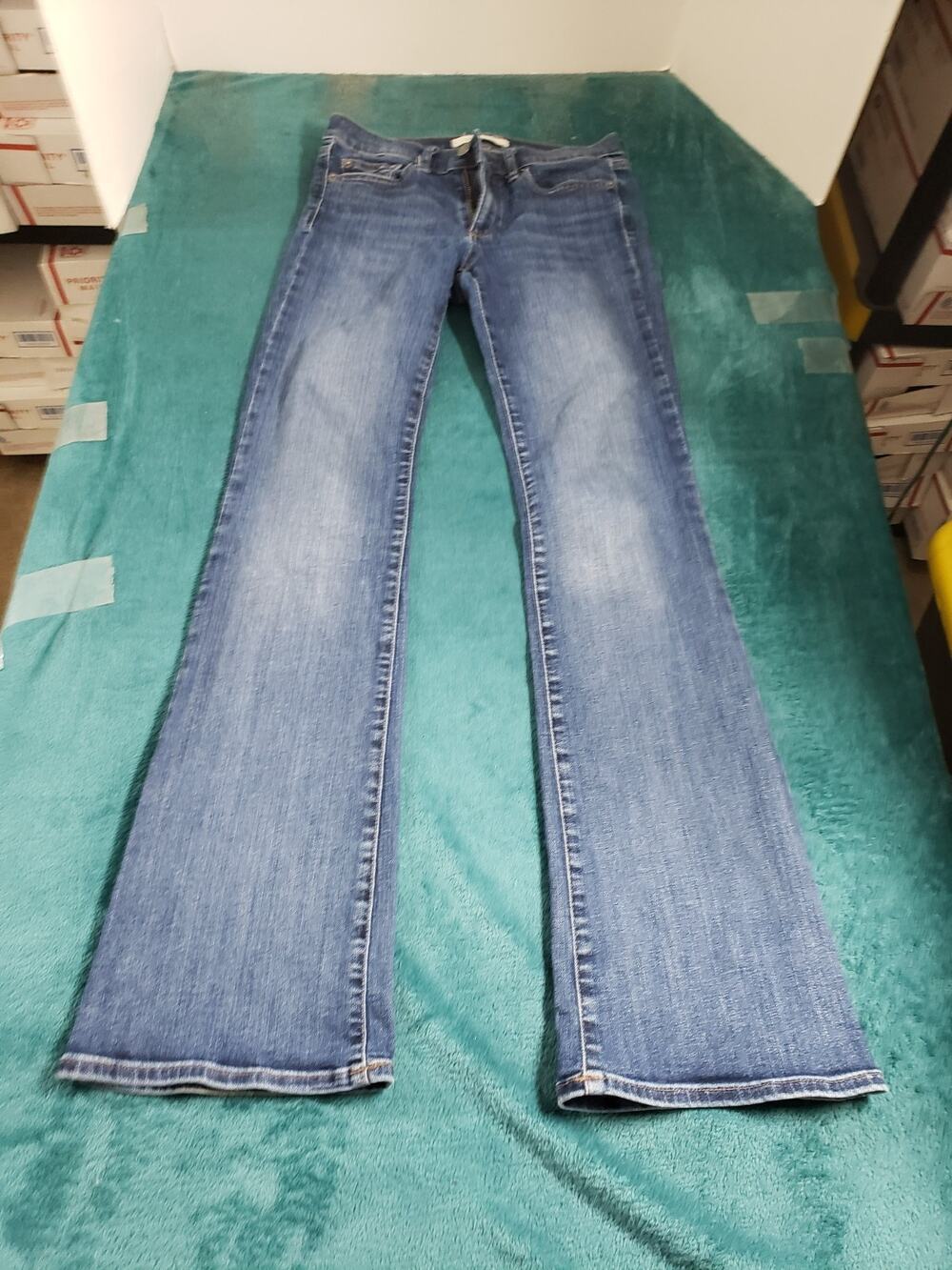 Gap Jeans Size 26 Short Womens Blue Stretch Pants Denim Mid Rise Curvy Bootcut